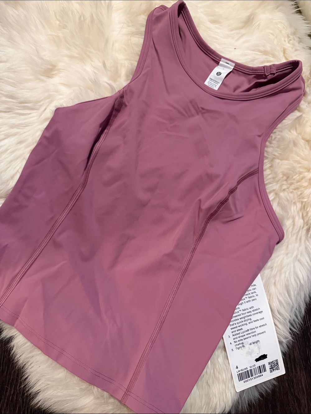 lululemon athletica Mauve Sleeveless Performance Tank